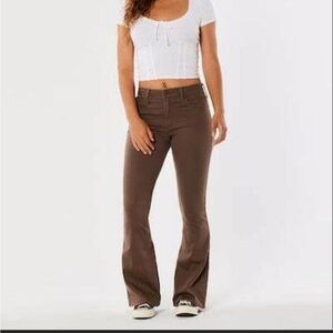 Hollister High-Rise Vintage Flare Brown Pants Size 9S